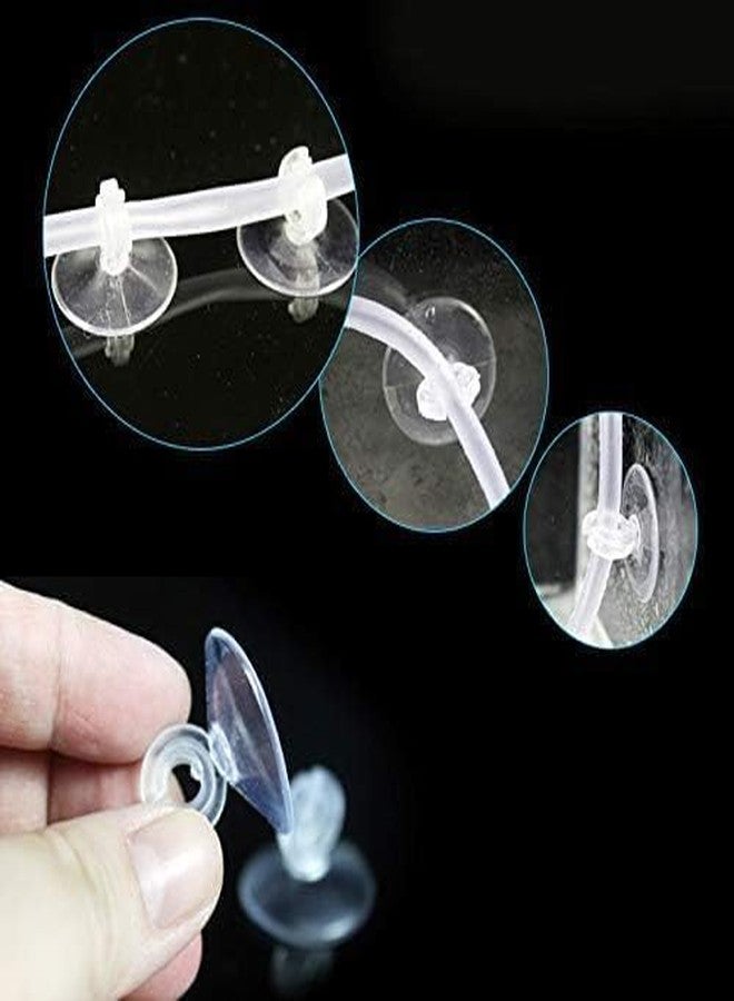 Zhuluck 10Pcs Aquarium Suction Cup Clips Set, Fish Tank Air Line Holder, Clear Plastic for Glass Fish Supples - Image 3